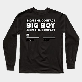 Sign The Contract Big ny Boxer Box Boxing Event 2024 Long Sleeve T-Shirt